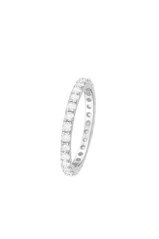 Alliance Tour Complet Lumineux - Or blanc et diamants