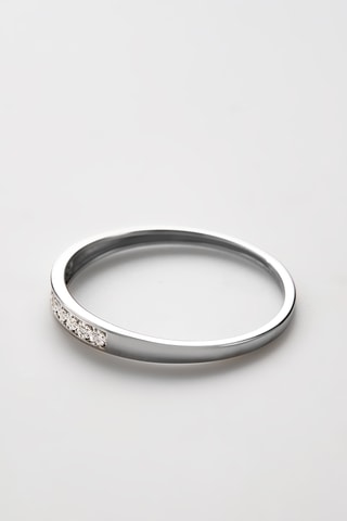 Alliance Romantic love - Or blanc et diamants