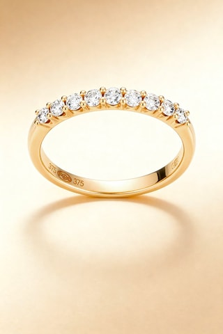 Alliance Only You - Or jaune et diamants