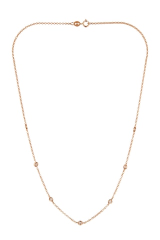 Collier Sunshine - Or rose et diamants