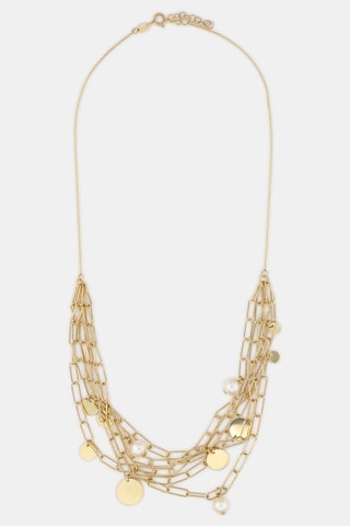 Collier Cosmos - Or jaune, perles d'imitation