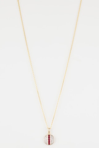 Pendentif Iliana - Or jaune, diamants et rubis