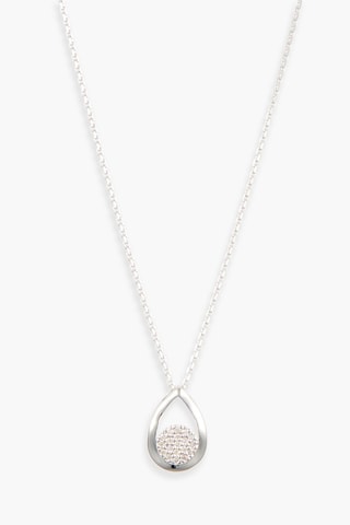 Pendentif Goutte Somptueuse - Or blanc et diamants