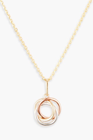 Pendentif Croisade - Or jaune, or blanc et or rose