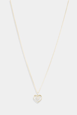 Pendentif Cœur Tendresse - Or jaune et diamants