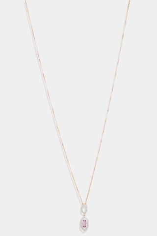 Pendentif Callia - Or rose, diamants et améthyste
