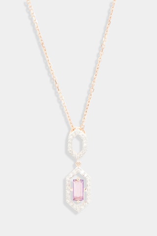Pendentif Callia - Or rose, diamants et améthyste