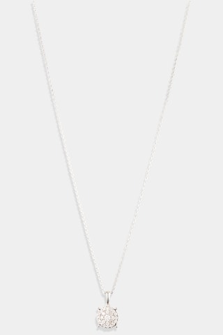 Pendentif Œillets - Or blanc et diamants