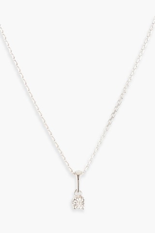 Pendentif Brillantine - Or blanc et diamant