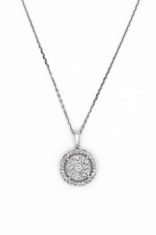 Pendentif - Or blanc et diamants