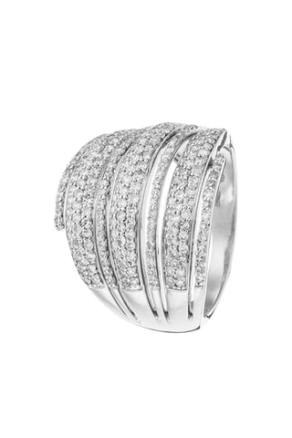 Bague - Or blanc et diamants