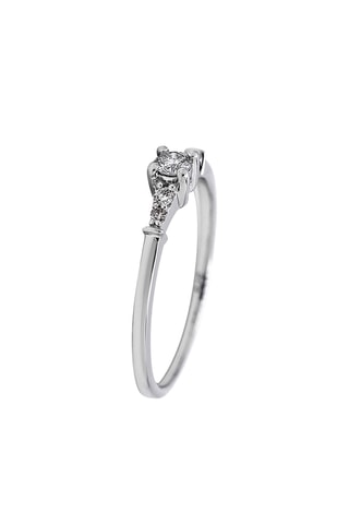 Bague - Or blanc et diamants