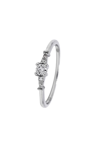 Bague - Or blanc et diamants