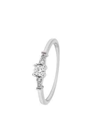 Bague - Or blanc et diamants