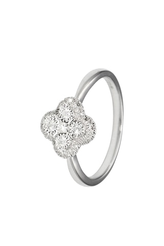 Bague - Or blanc et diamants