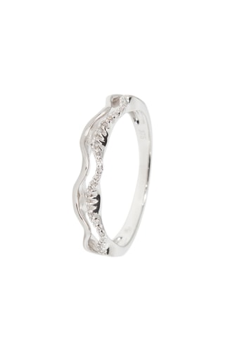 Bague - Or blanc et diamants