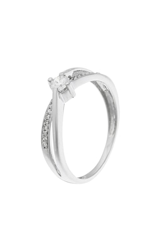 Bague - Or blanc et diamants