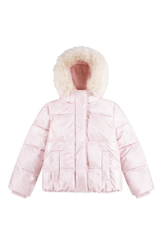 Gewatteerde Jas met Capuchon - Roze