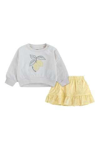 Sweater en Rok - Wit