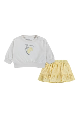 Sweater en Rok - Wit