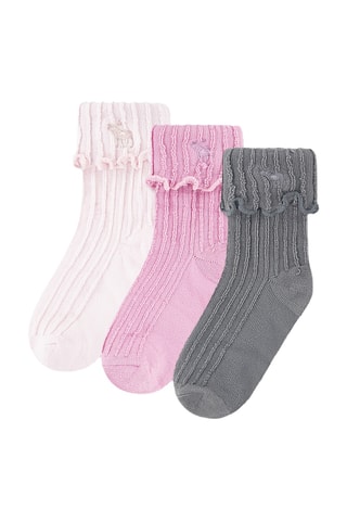 3 Paar Sokken - Roze