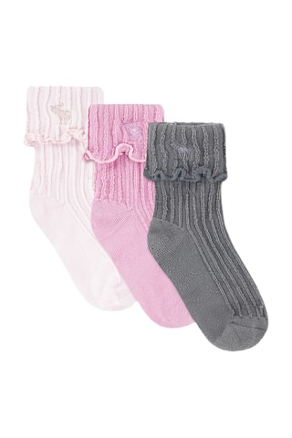 3 Paar Sokken - Roze