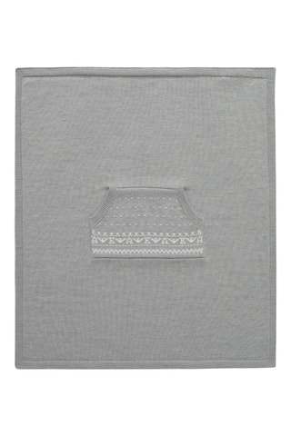 Couverture en laine vierge - Gris clair