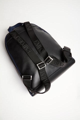 Sac à dos en cuir - Noir - Emporio Armani