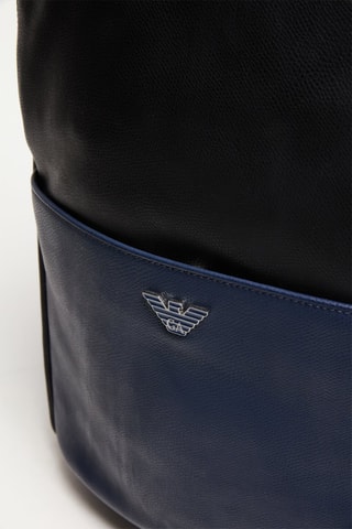 Sac à dos en cuir - Noir - Emporio Armani