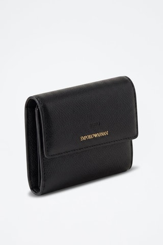 Portefeuille en cuir - Noir - Emporio Armani