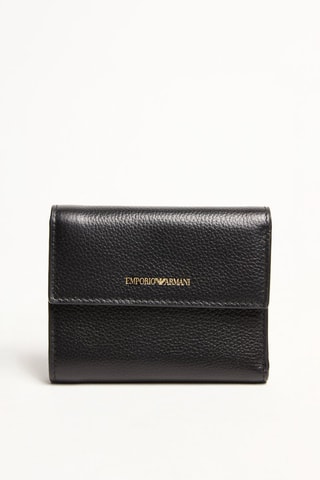 Portefeuille en cuir - Noir - Emporio Armani