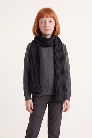 Echarpe en laine - Anthracite - Emporio Armani