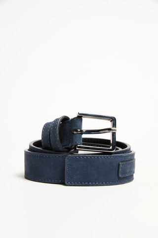 Ceinture en cuir - Bleu marine - Emporio Armani