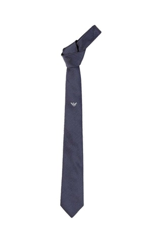 Cravate en soie - Bleu marine - Emporio Armani