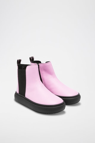 Bottines en cuir de veau - Rose - Emporio Armani