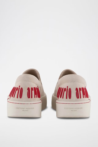 Slip-on en nubuck- Beige - Emporio Armani