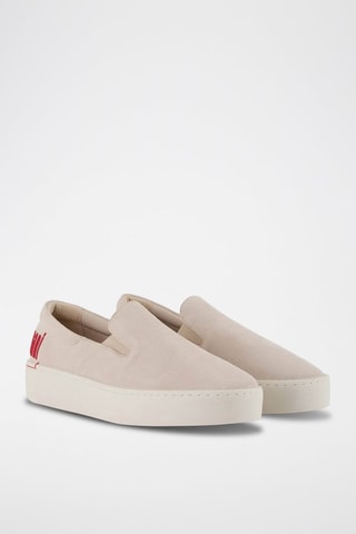 Slip-on en nubuck- Beige - Emporio Armani