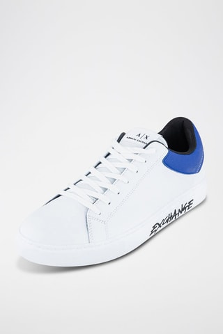 Baskets en cuir - Blanc - Armani Exchange