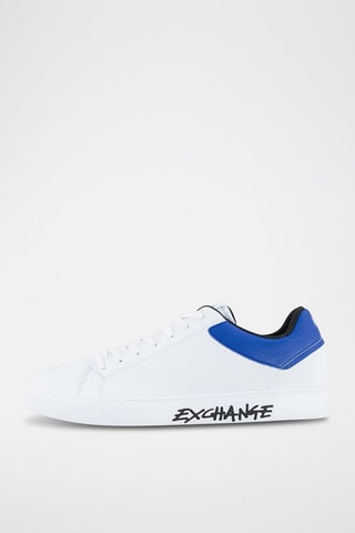 Baskets en cuir - Blanc - Armani Exchange