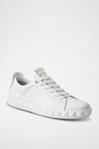 Baskets en cuir - Blanc - Emporio Armani