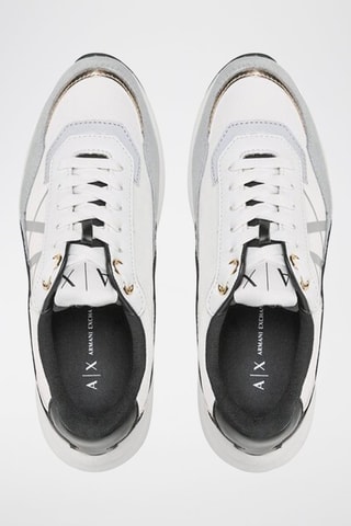 Baskets en nubuck - Blanc - Armani Exchange