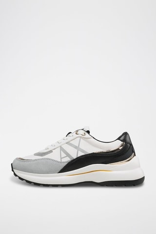 Baskets en nubuck - Blanc - Armani Exchange
