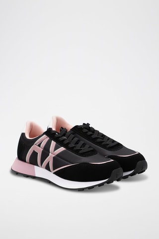 Baskets en cuir - Noir - Armani Exchange