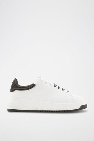 Baskets en cuir - Blanc - Emporio Armani
