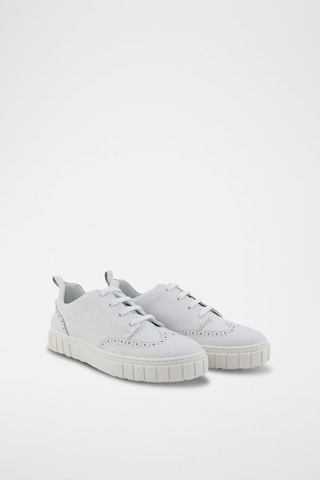 Baskets en cuir de veau - Blanc - Emporio Armani