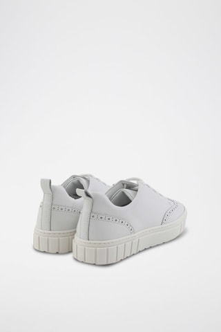 Baskets en cuir de veau - Blanc - Emporio Armani
