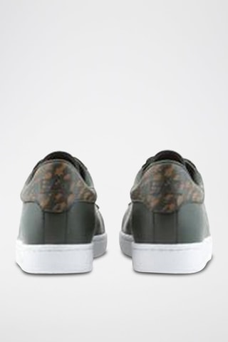 Baskets en cuir - Vert foncé - EA7