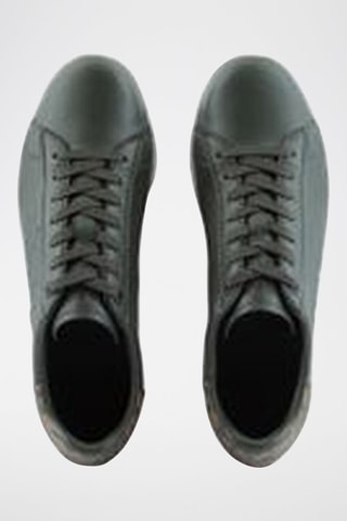 Baskets en cuir - Vert foncé - EA7