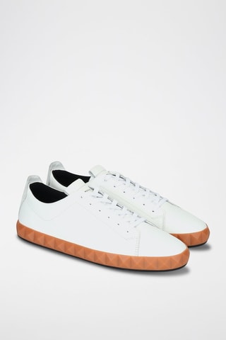 Baskets en cuir - Blanc - Emporio Armani