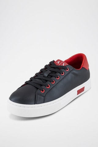 Baskets en cuir - Noir - Armani Exchange